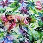 Preview: Baumwolljersey Bunte Dschungel Blätter